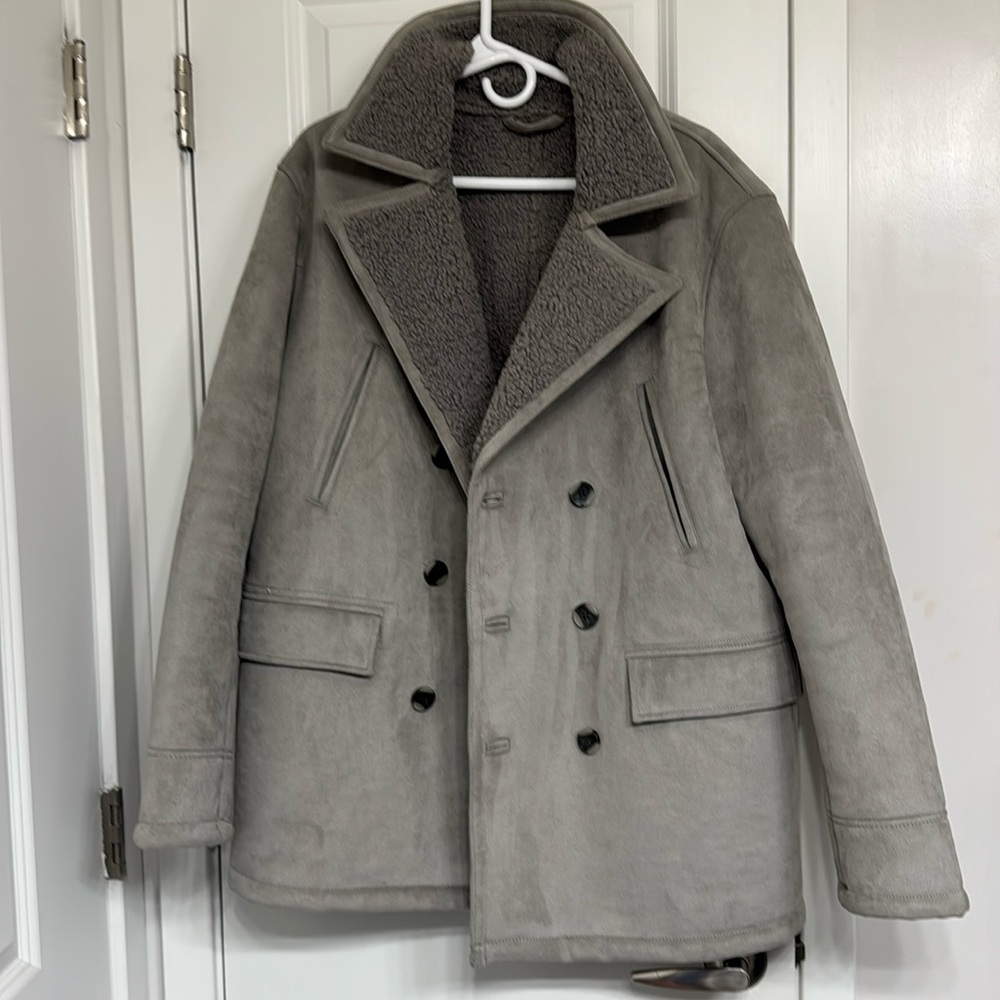 Zara gray faux coat